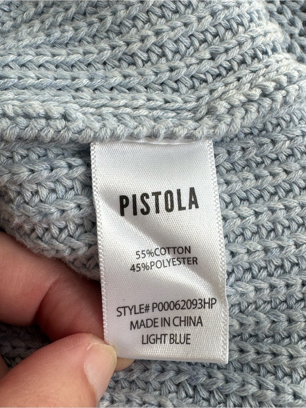 PISTOLA Ren All Day Sweater Light Blue - Picture 5 of 6